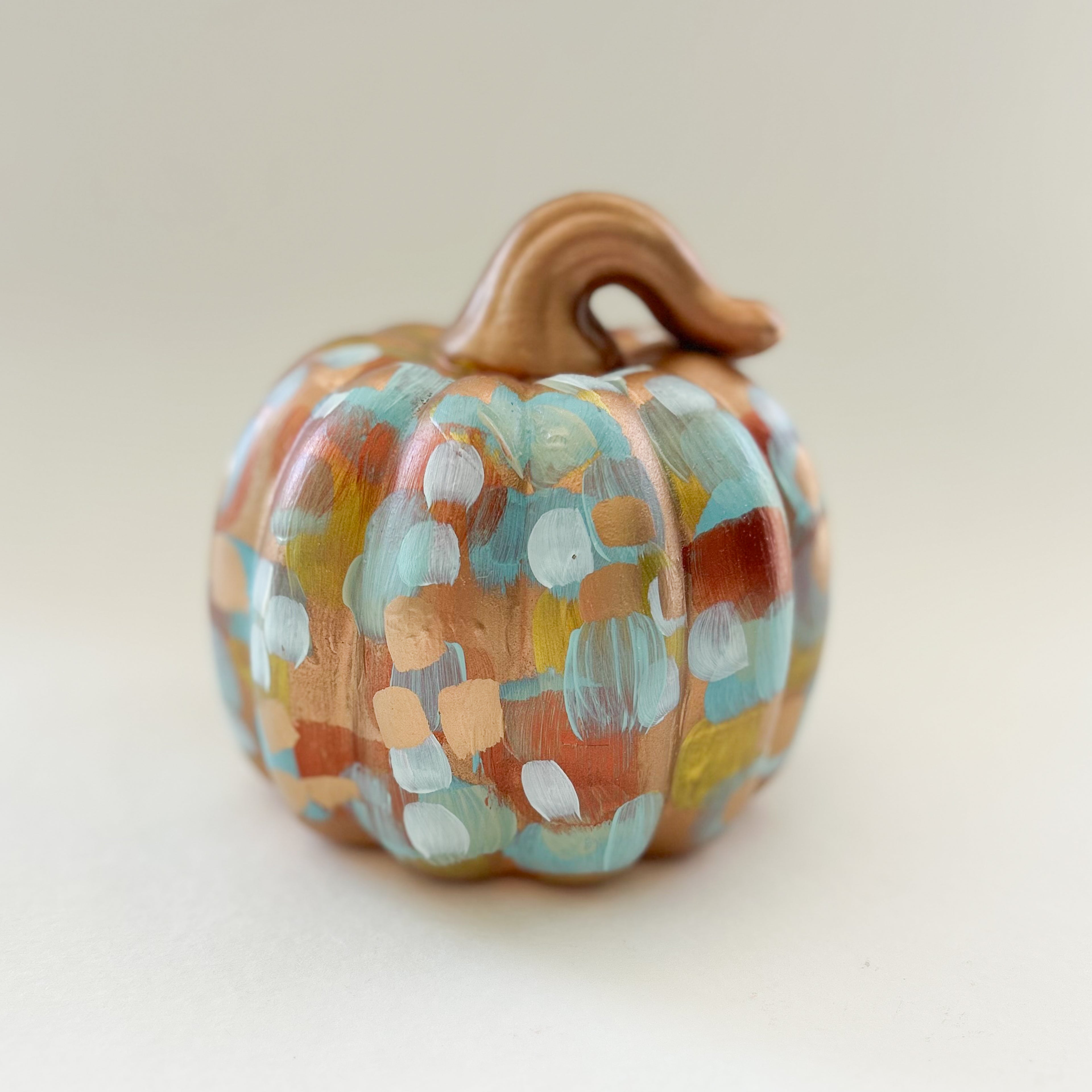 Tall Copper Abstract Pumpkin|Jessica Reynolds Art