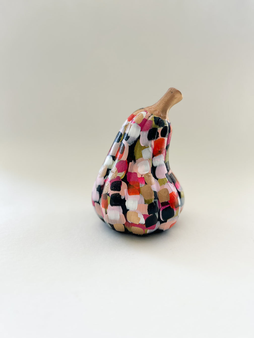 Black and Pink Abstract Gourd|Jessica Reynolds Art