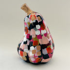 Black and Pink Abstract Gourd|Jessica Reynolds Art