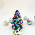 Tiny Teal and Bright Christmas Tree|Jessica Reynolds Art