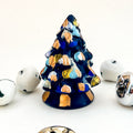 Tiny Light Blue and Indigo Christmas Tree|Jessica Reynolds Art