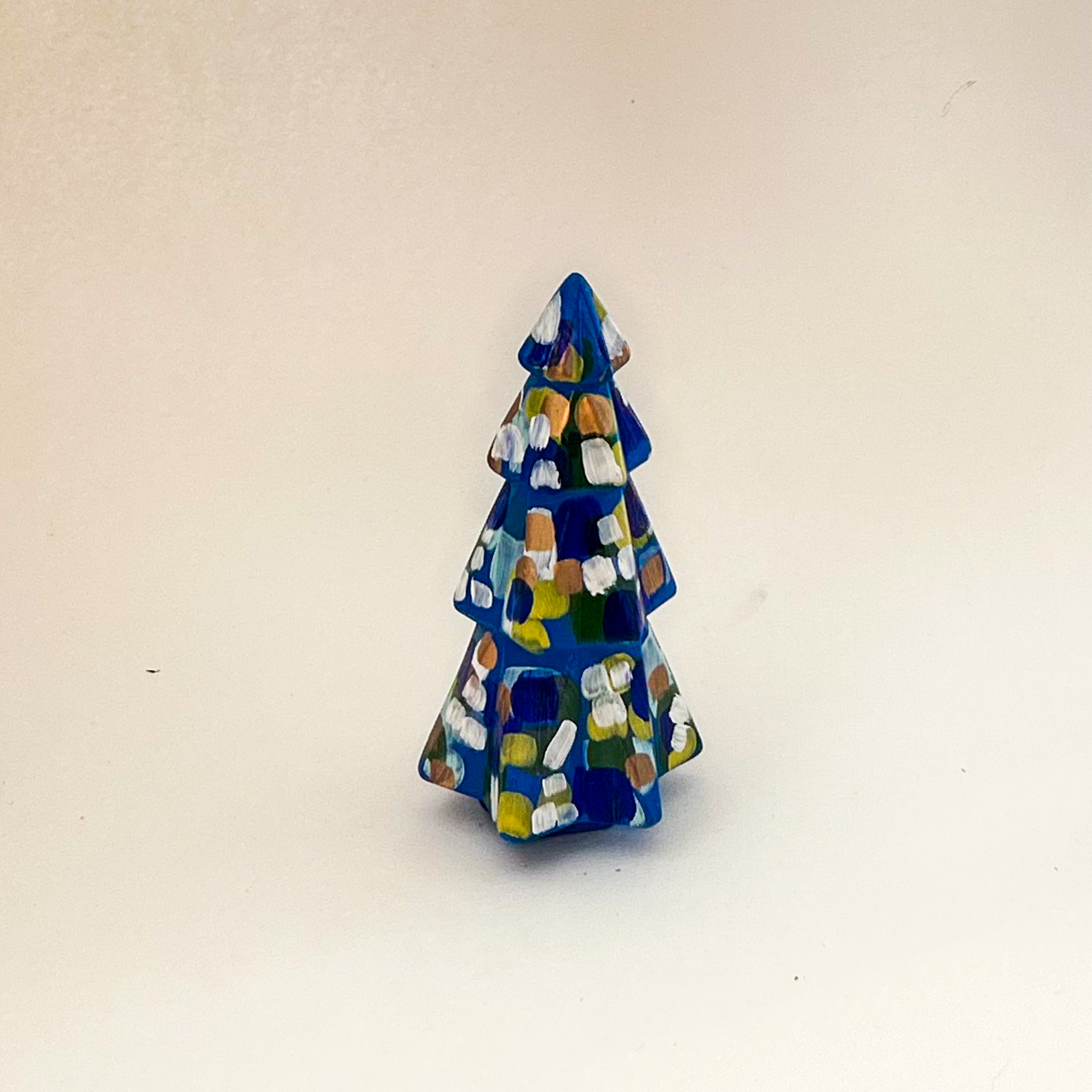 Blue Small Christmas Tree|Jessica Reynolds Art