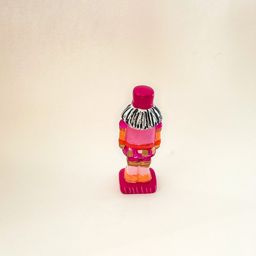 Pink Ceramic Nutcracker|Jessica Reynolds Art