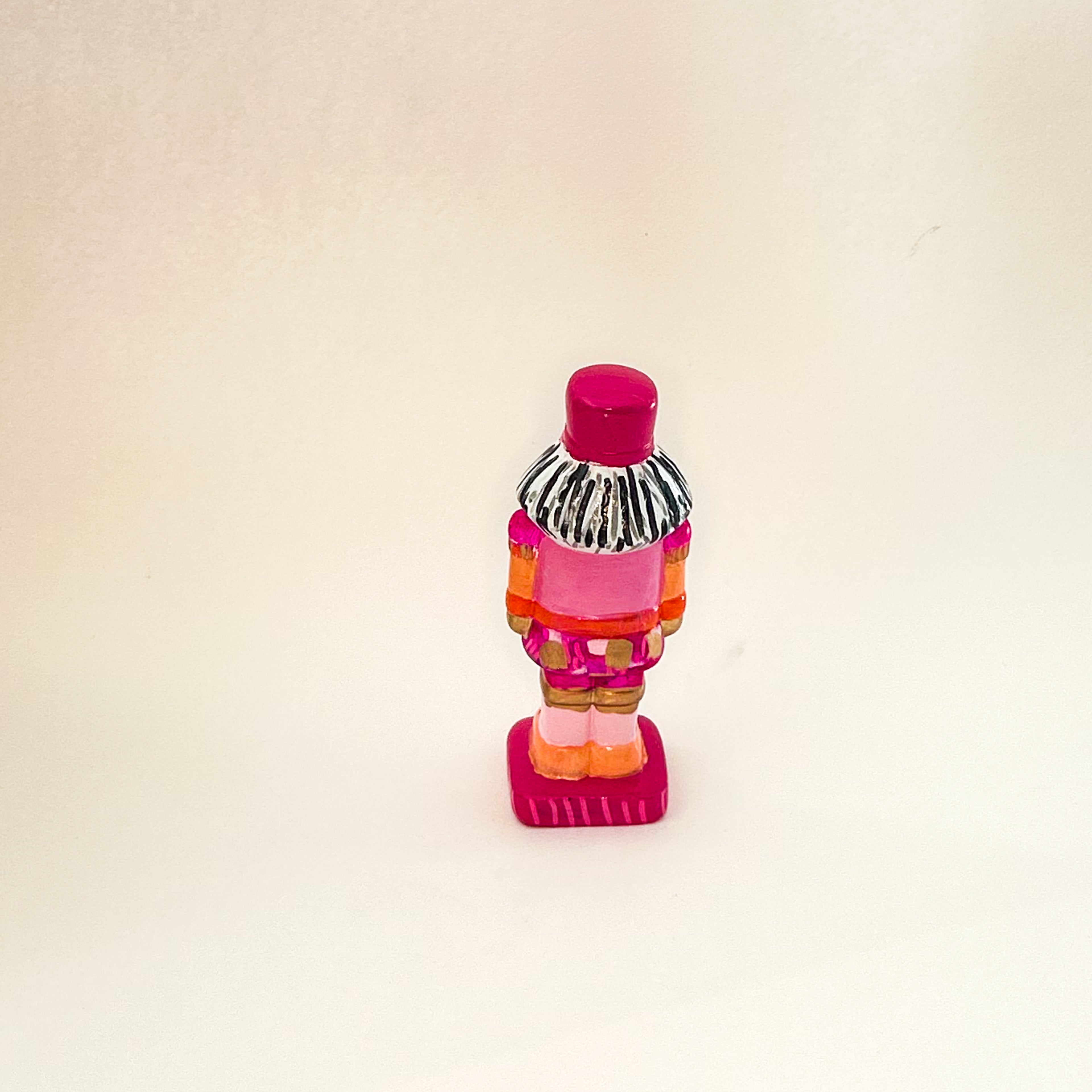 Pink Ceramic Nutcracker|Jessica Reynolds Art