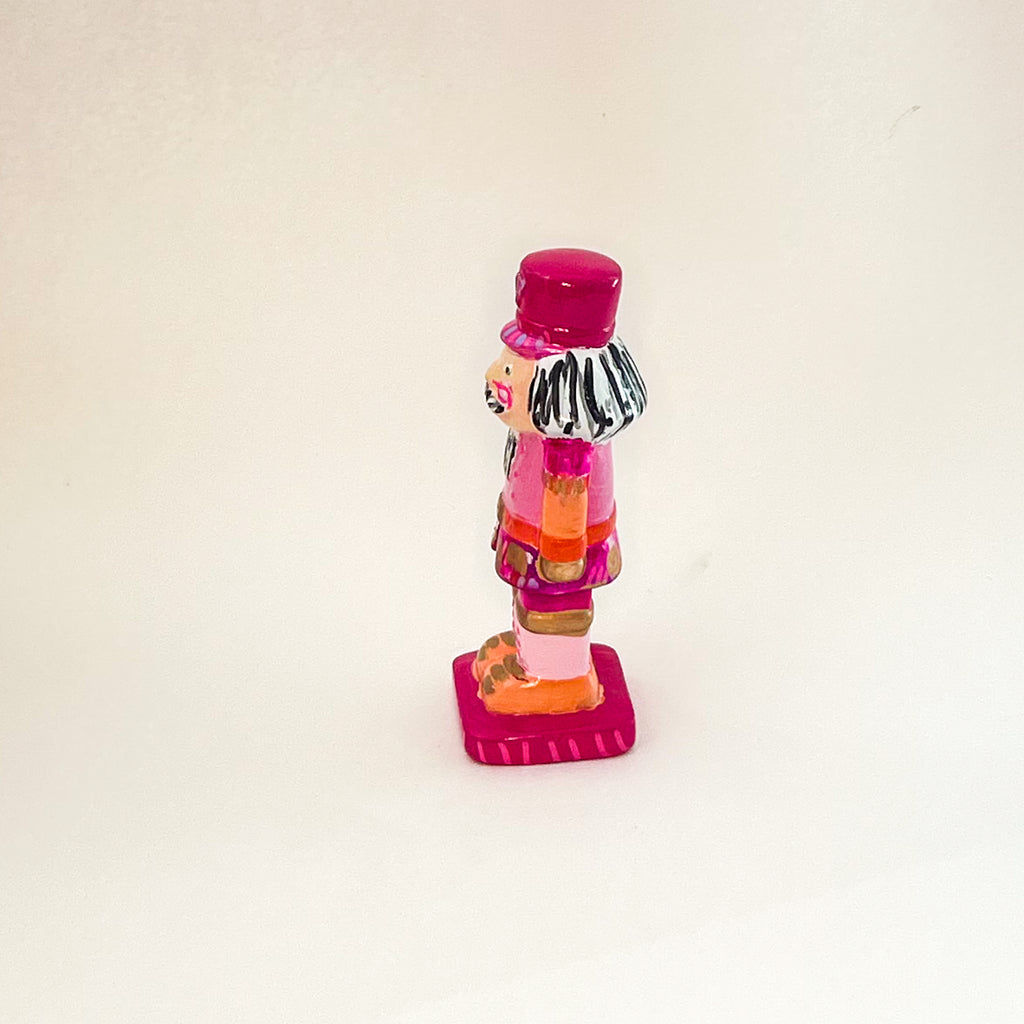 Pink Ceramic Nutcracker|Jessica Reynolds Art