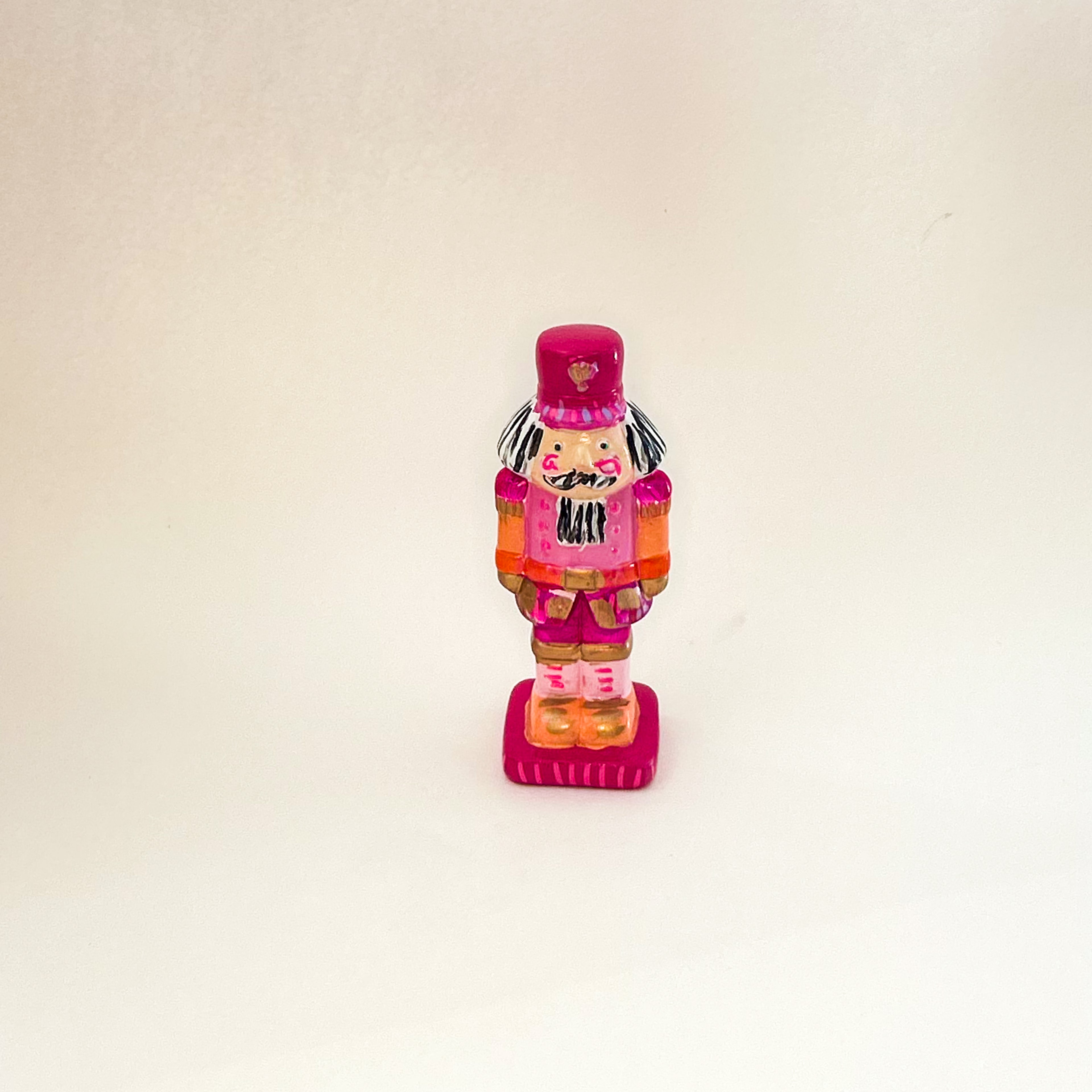Pink Ceramic Nutcracker|Jessica Reynolds Art