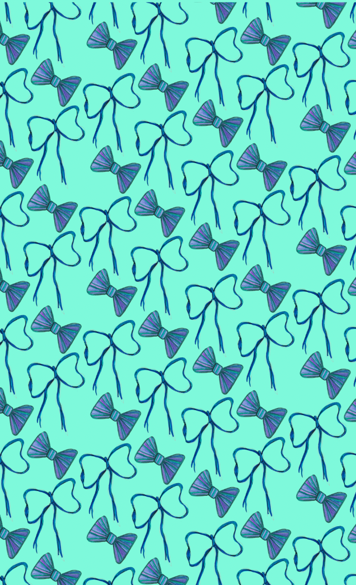 Blue Bows Tea Towel|Jessica Reynolds Art