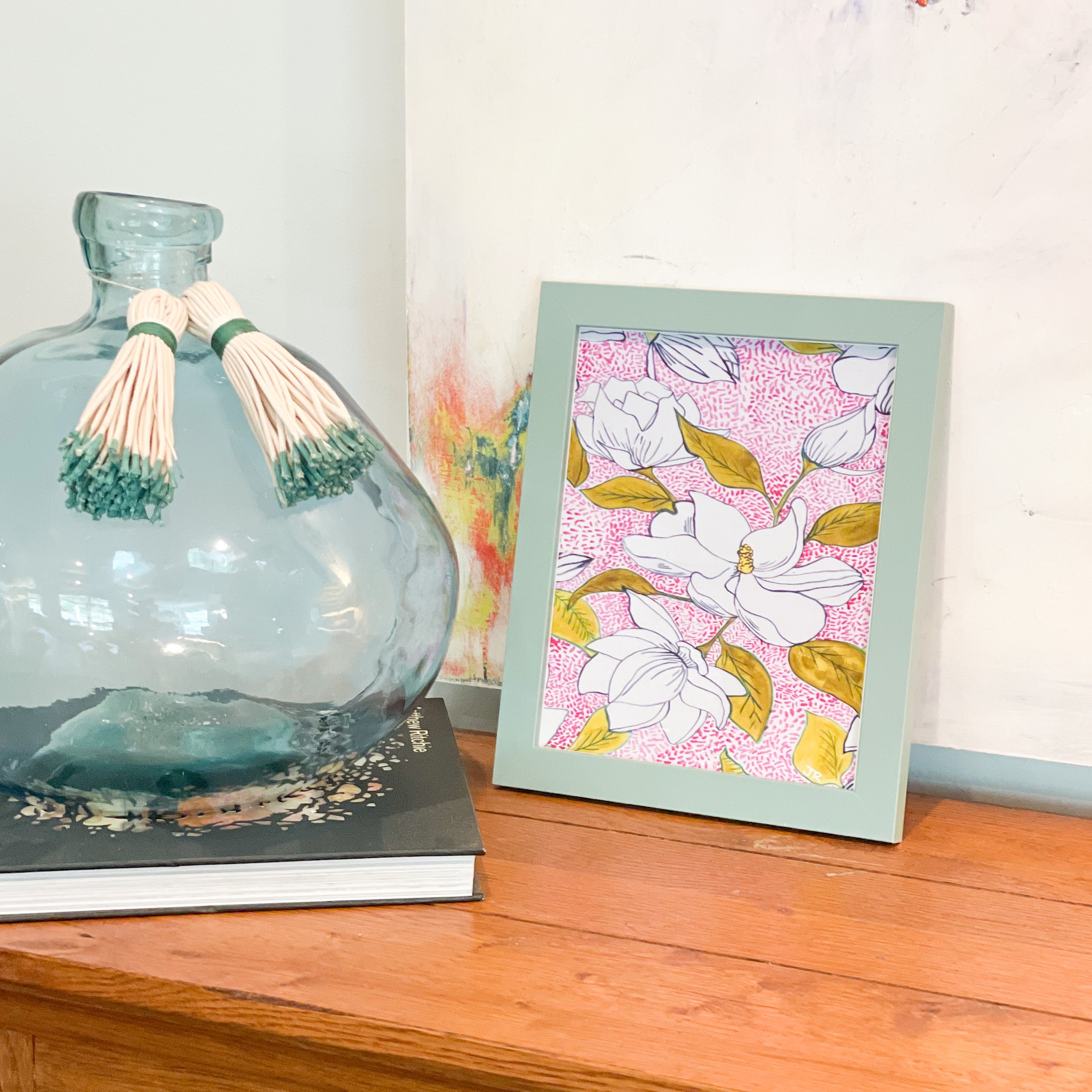 Pink Magnolias Print|Fine Art Print Jessica Reynolds Art