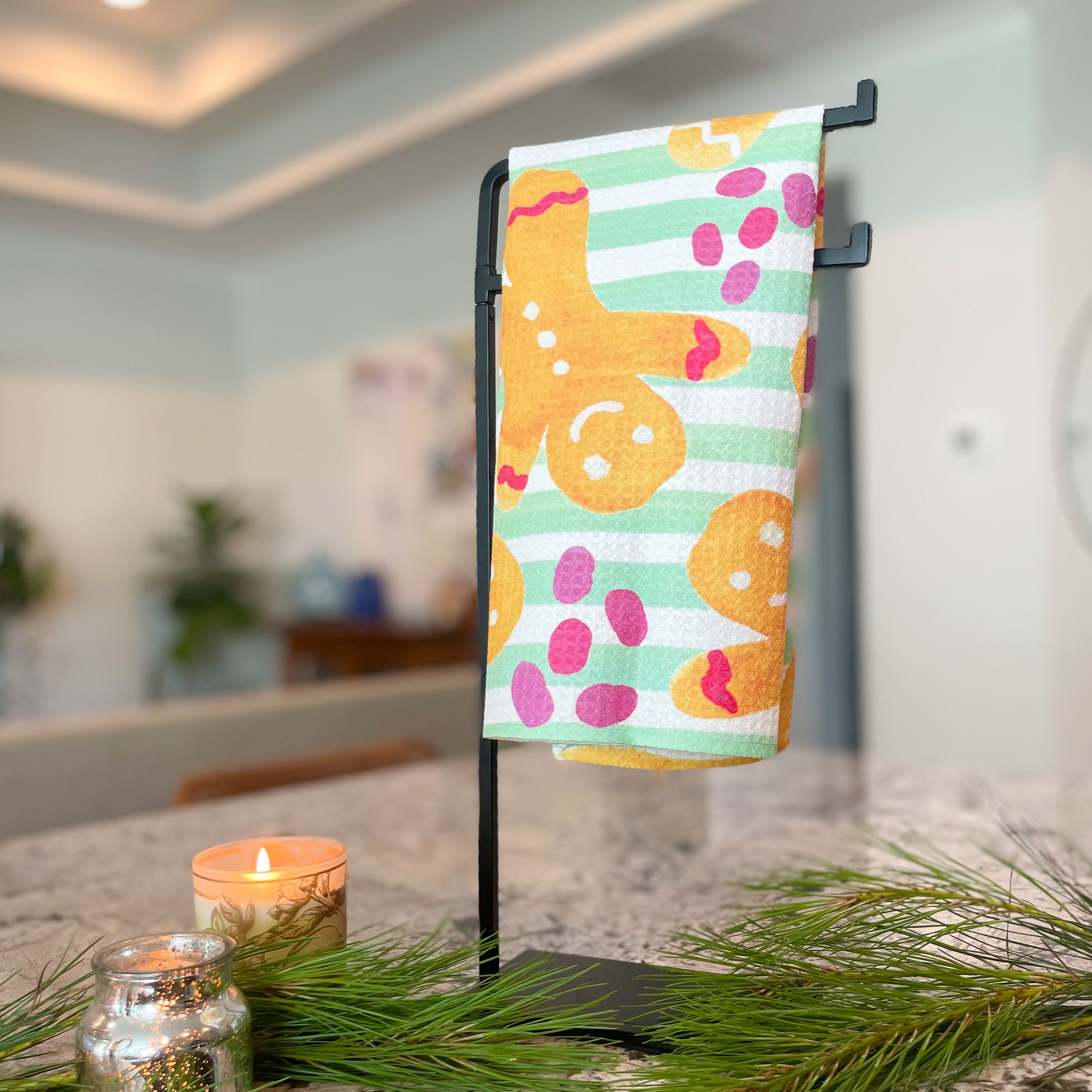 Gingerbread Tea Towel|Jessica Reynolds Art