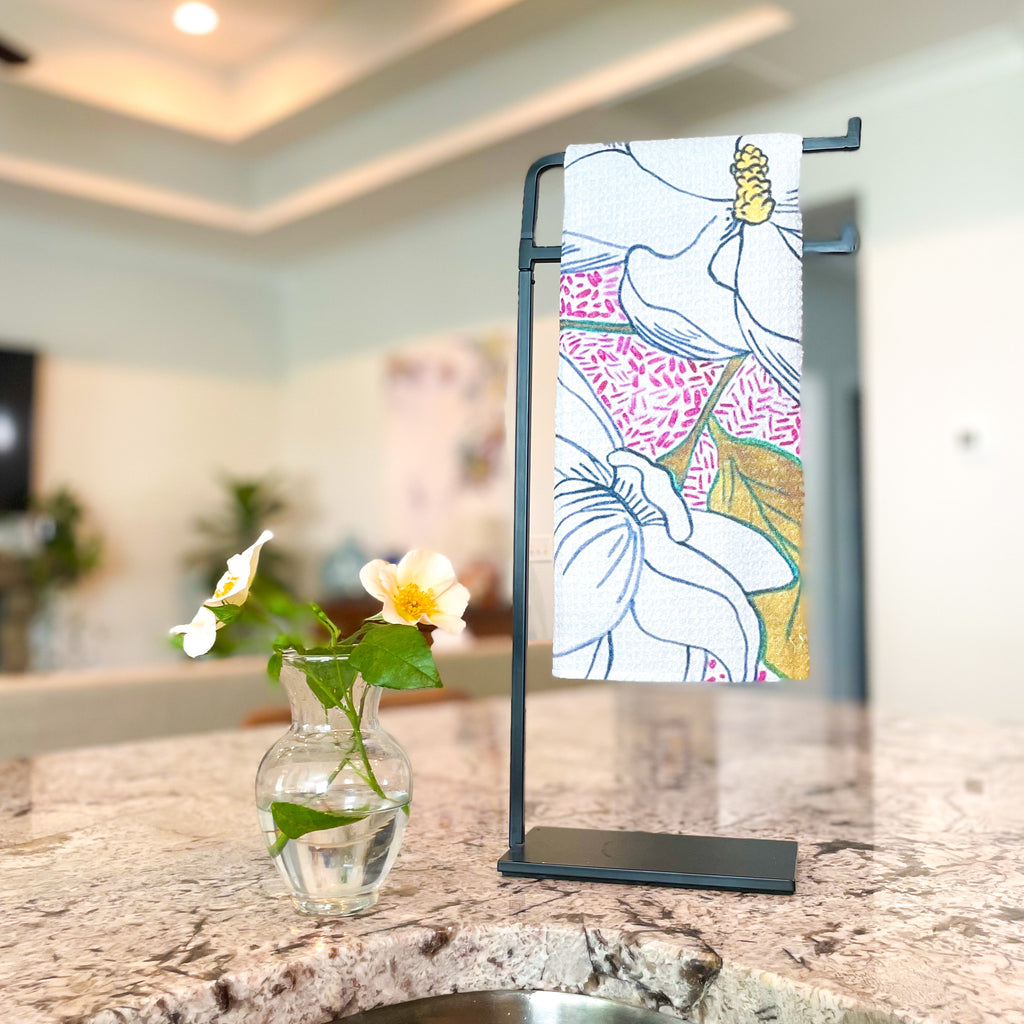 Magnolia Tea Towel|Jessica Reynolds Art