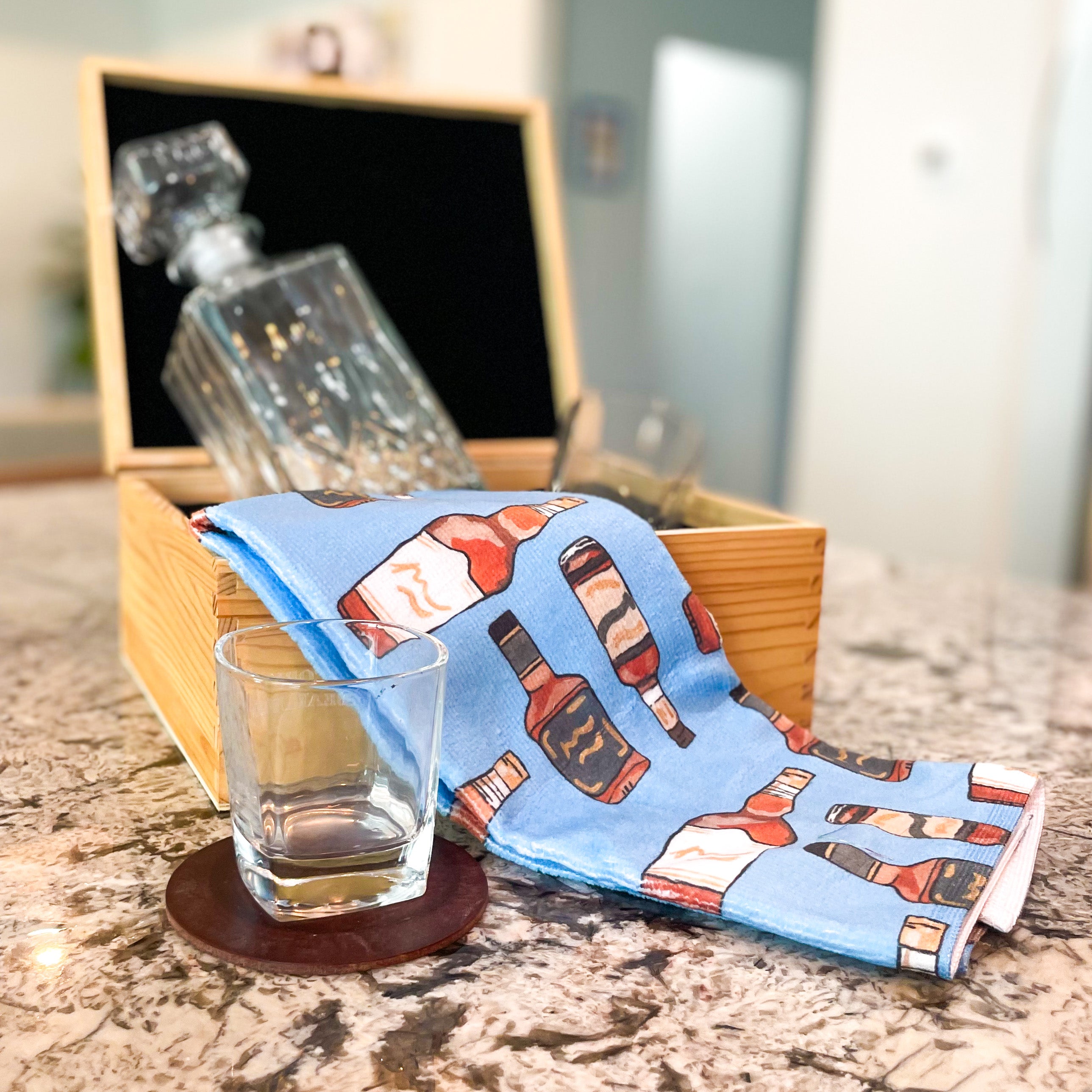 Bourbon Bar Towel|Jessica Reynolds Art