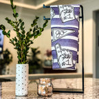 Purple Tailgate Towel|Jessica Reynolds Art