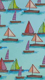 Set Sail Tea Towel|Jessica Reynolds Art
