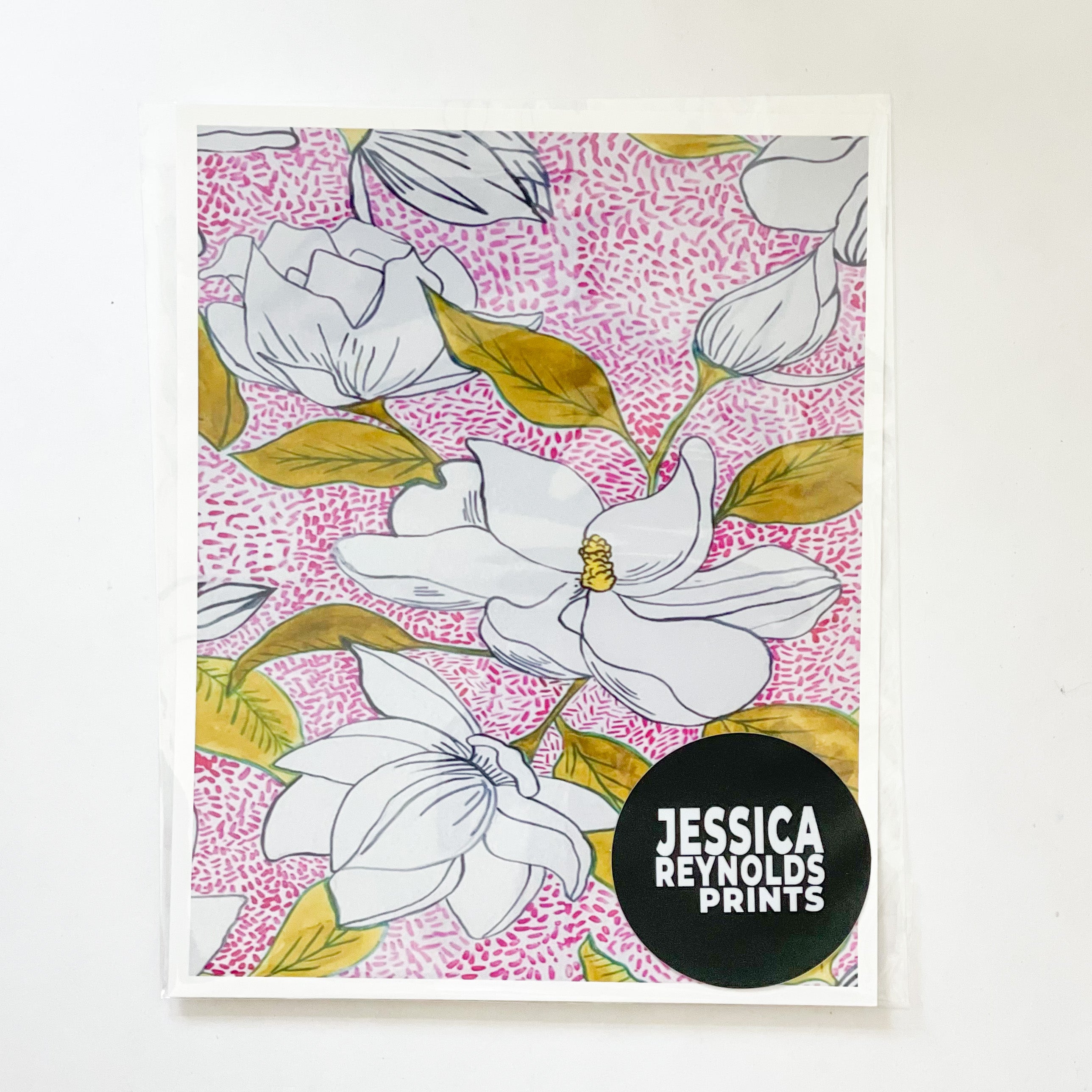 Pink Magnolias Print|Fine Art Print Jessica Reynolds Art