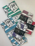 Red Game Day Towel|Jessica Reynolds Art