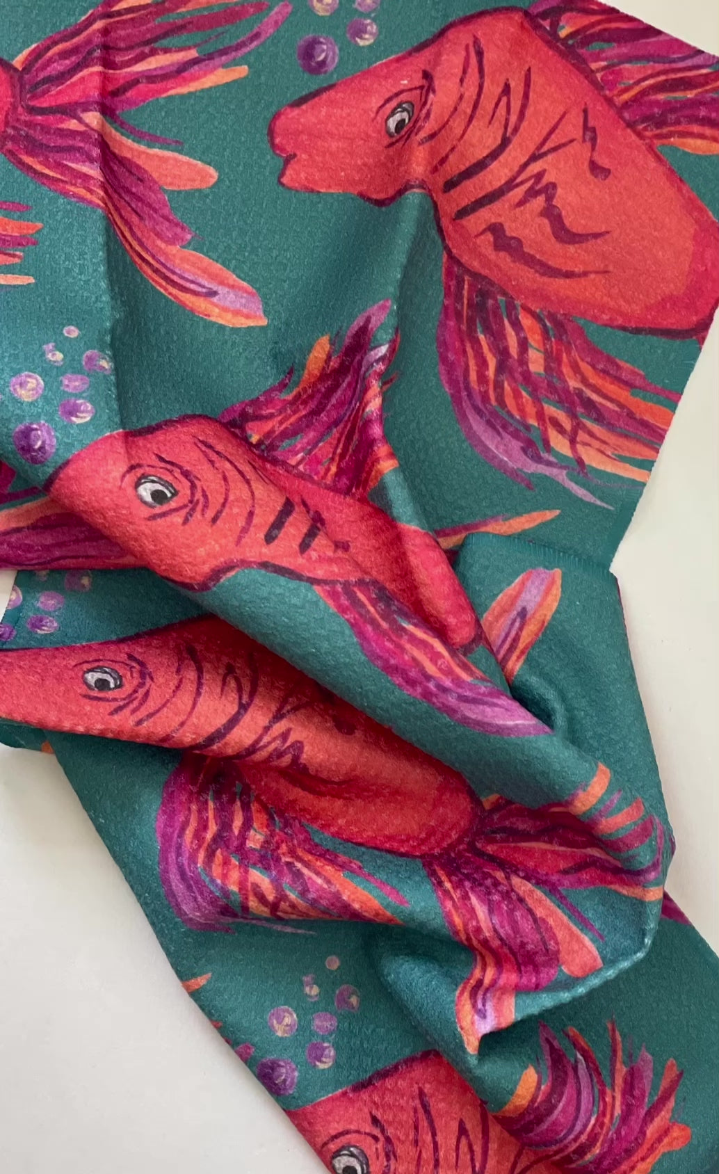 Bright Fish Towel|Jessica Reynolds Art