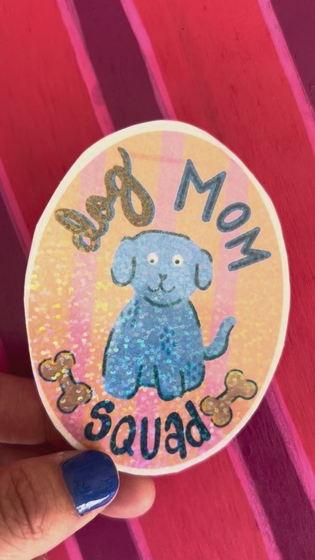 Dog Mom Squad Sticker|Jessica Reynolds Art