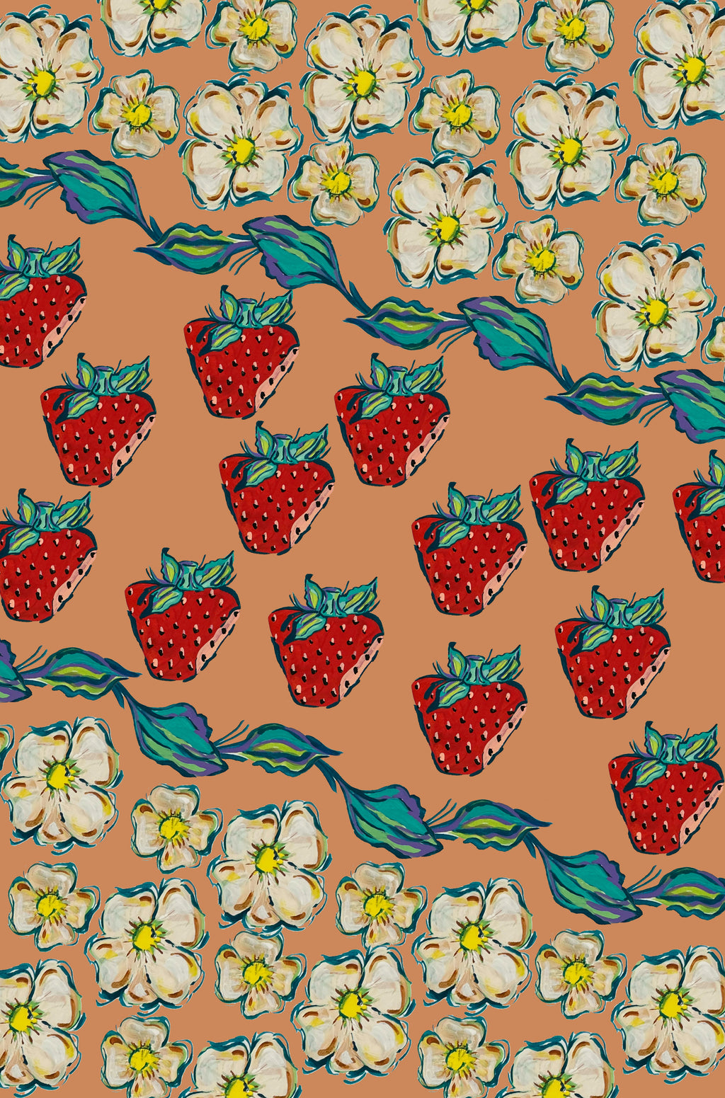 Strawberry Party Tea Towel|Jessica Reynolds
