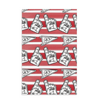 Red Game Day Towel|Jessica Reynolds Art