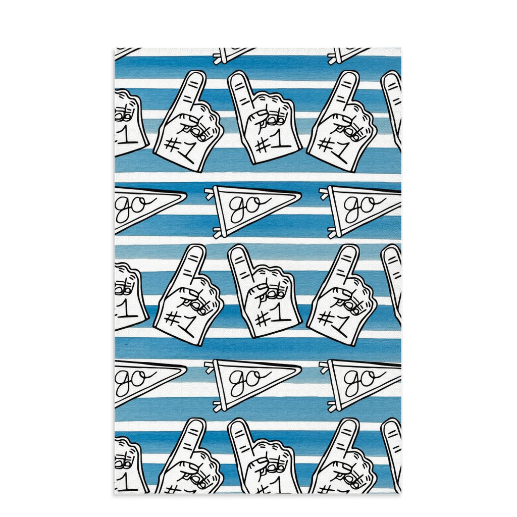 Blue Tailgate Towel|Jessica Reynolds Art