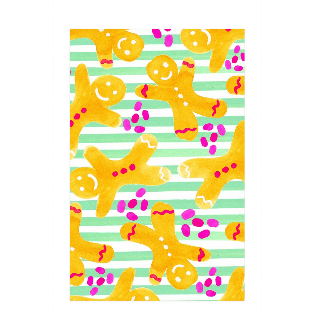 Gingerbread Tea Towel|Jessica Reynolds Art