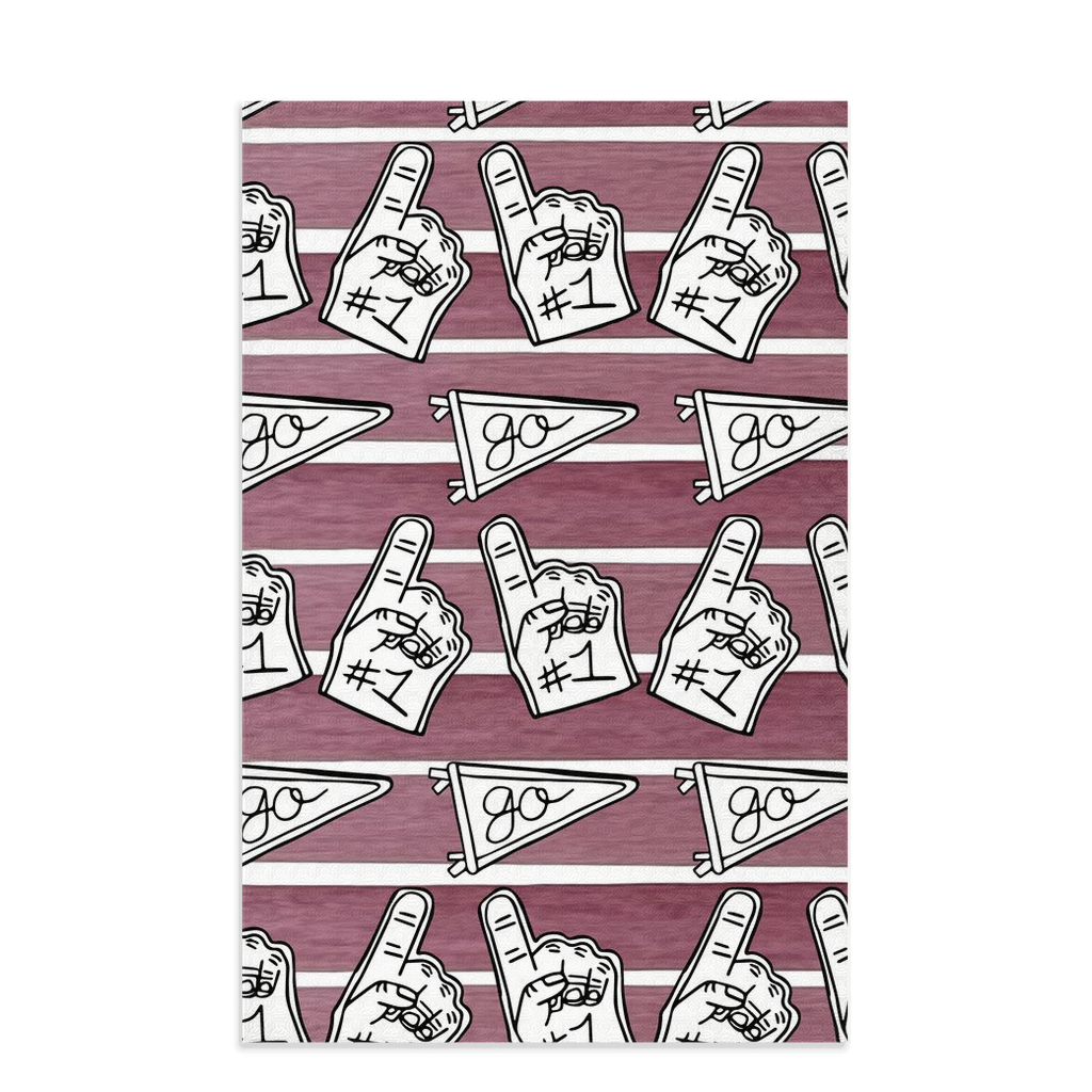 Garnet Game Day Towel|Jessica Reynolds Art