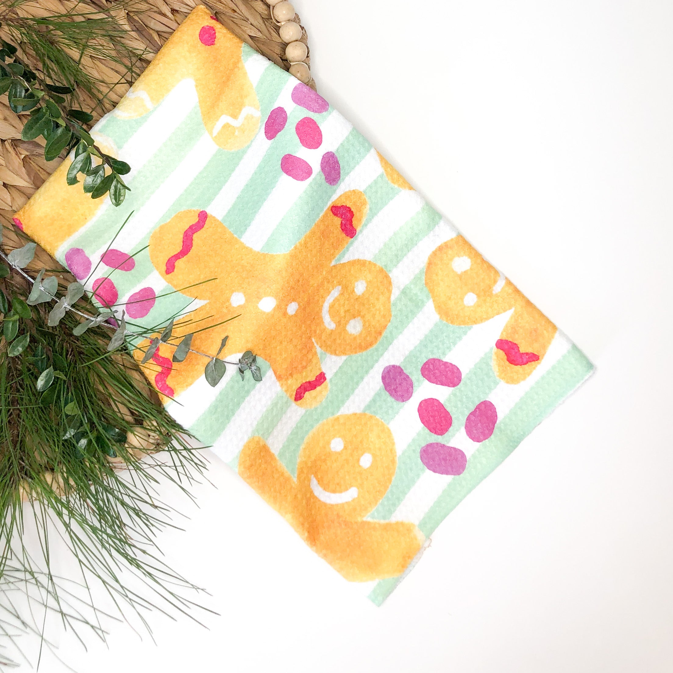 Gingerbread Tea Towel|Jessica Reynolds Art