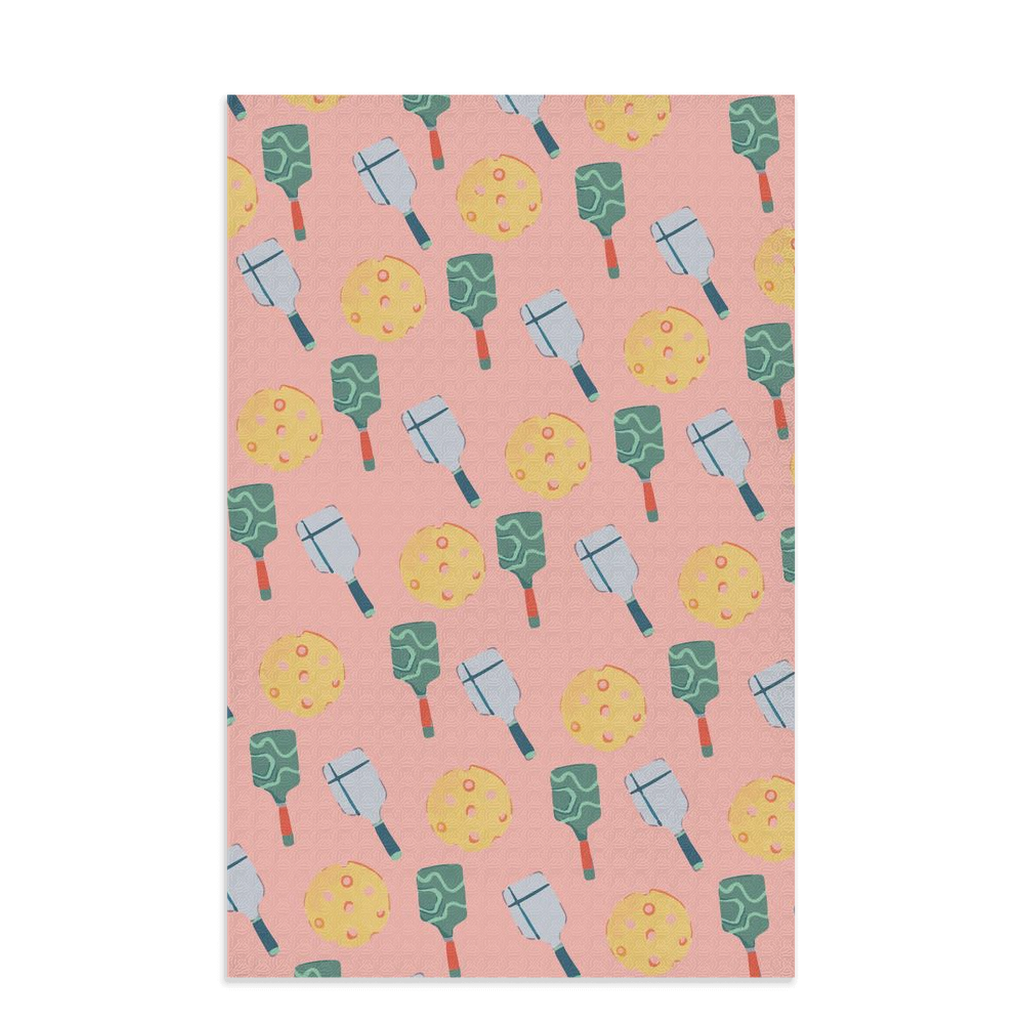 Retro Pickleball Tea Towel|Jessica Reynolds Art
