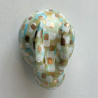 Large Neutral and Mint Bunny|Jessica Reynolds Art