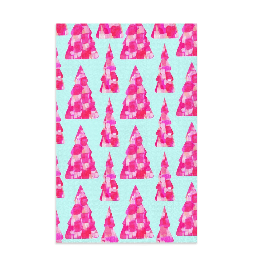 Pink Trees Tea Towel|Jessica Reynolds Art