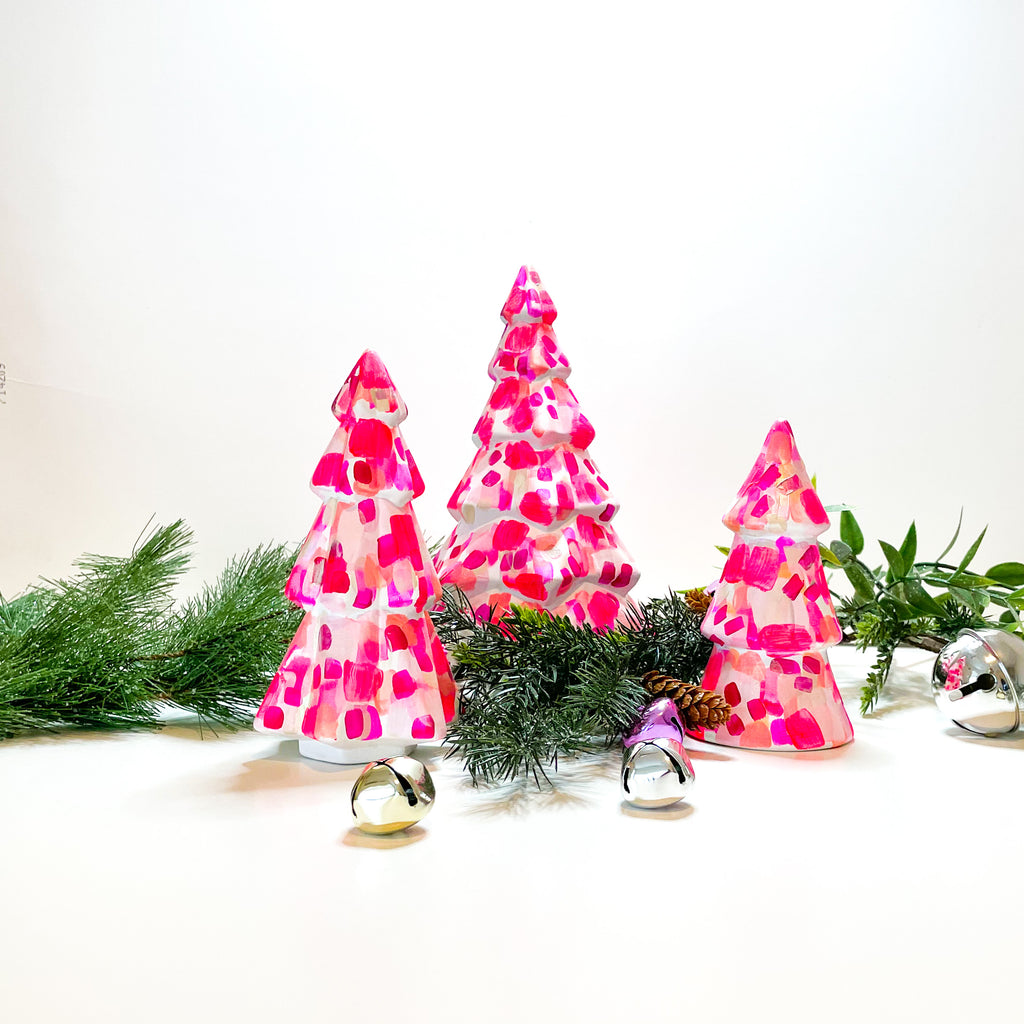 Pink Small Christmas Tree|Jessica Reynolds Art
