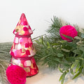 Deep Pink Mini Christmas Tree|Jessica Reynolds Art