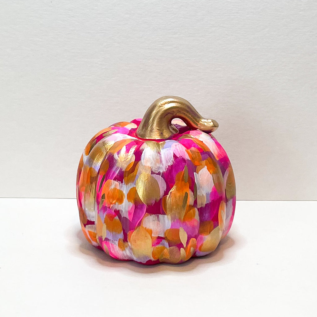 Pink Abstract Pumpkin|Jessica Reynolds Art