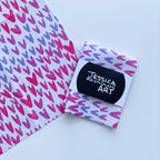 Bright Hearts Tea Towel|Jessica Reynolds Art