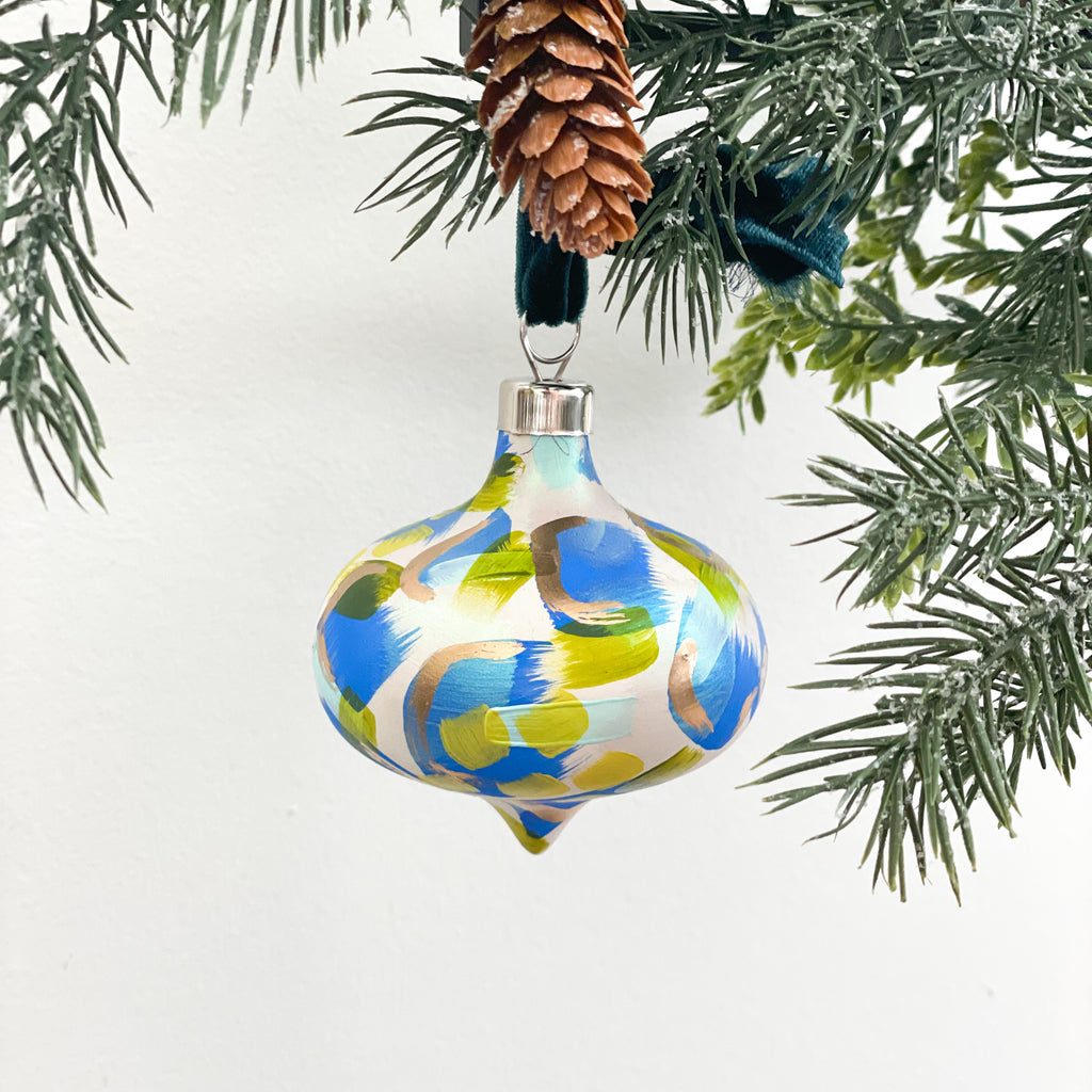 Blue Ornament|Jessica Reynolds Art