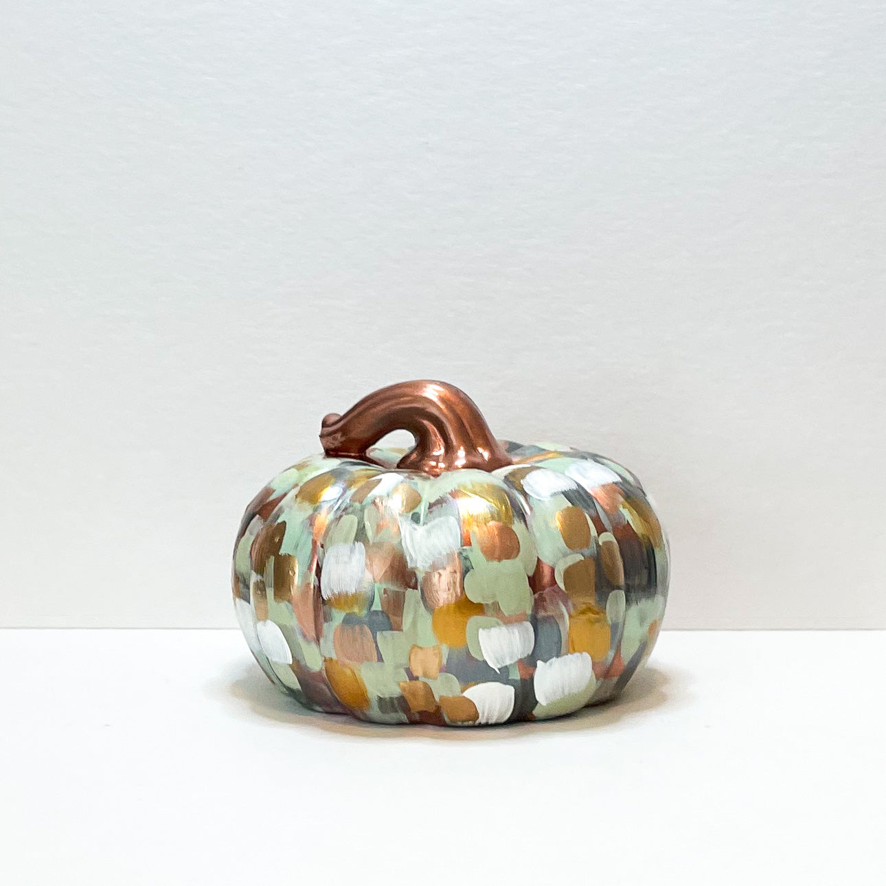 Copper Abstract Pumpkin|Jessica Reynolds Art