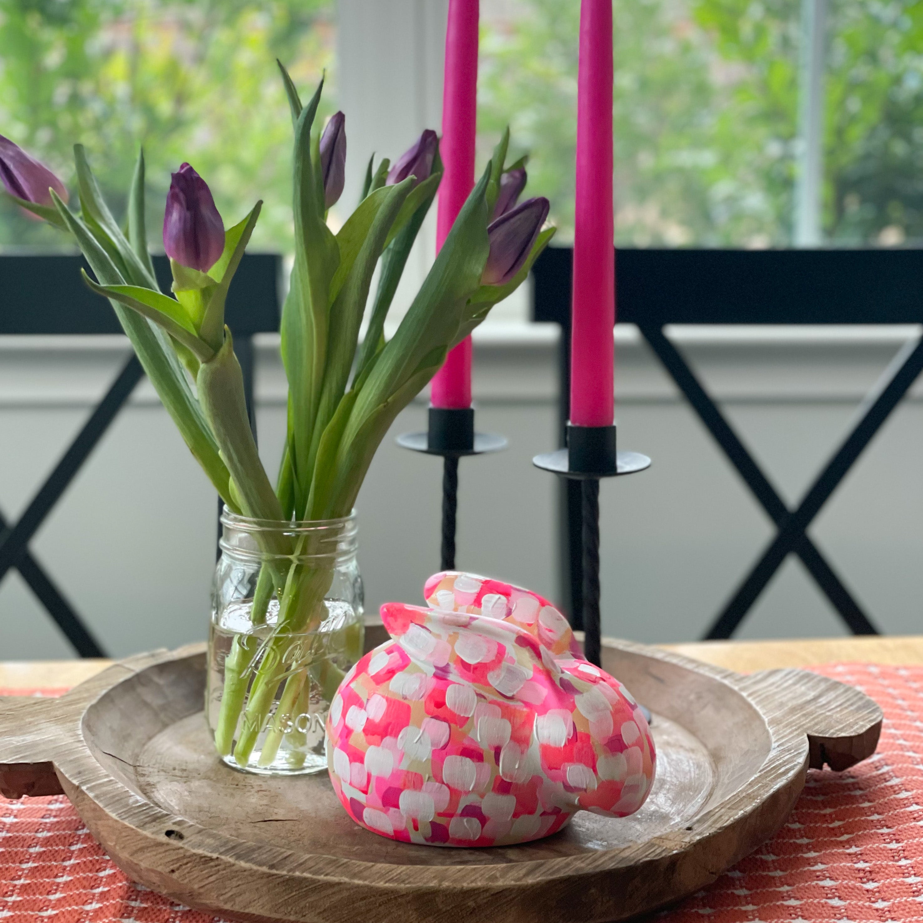 Large Pink Bunny|Jessica Reynolds Art