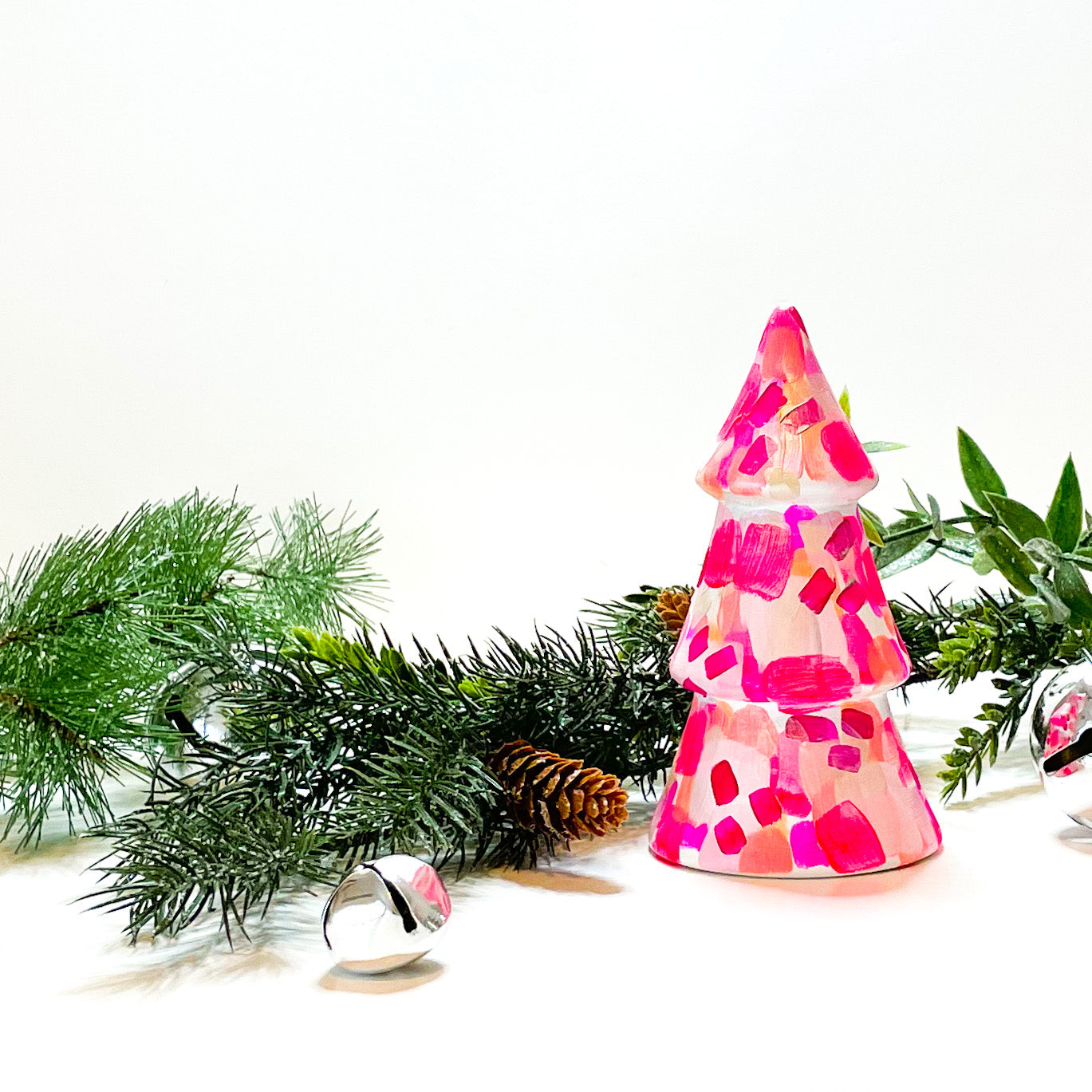 Pink Mini Christmas Tree|Jessica Reynolds Art