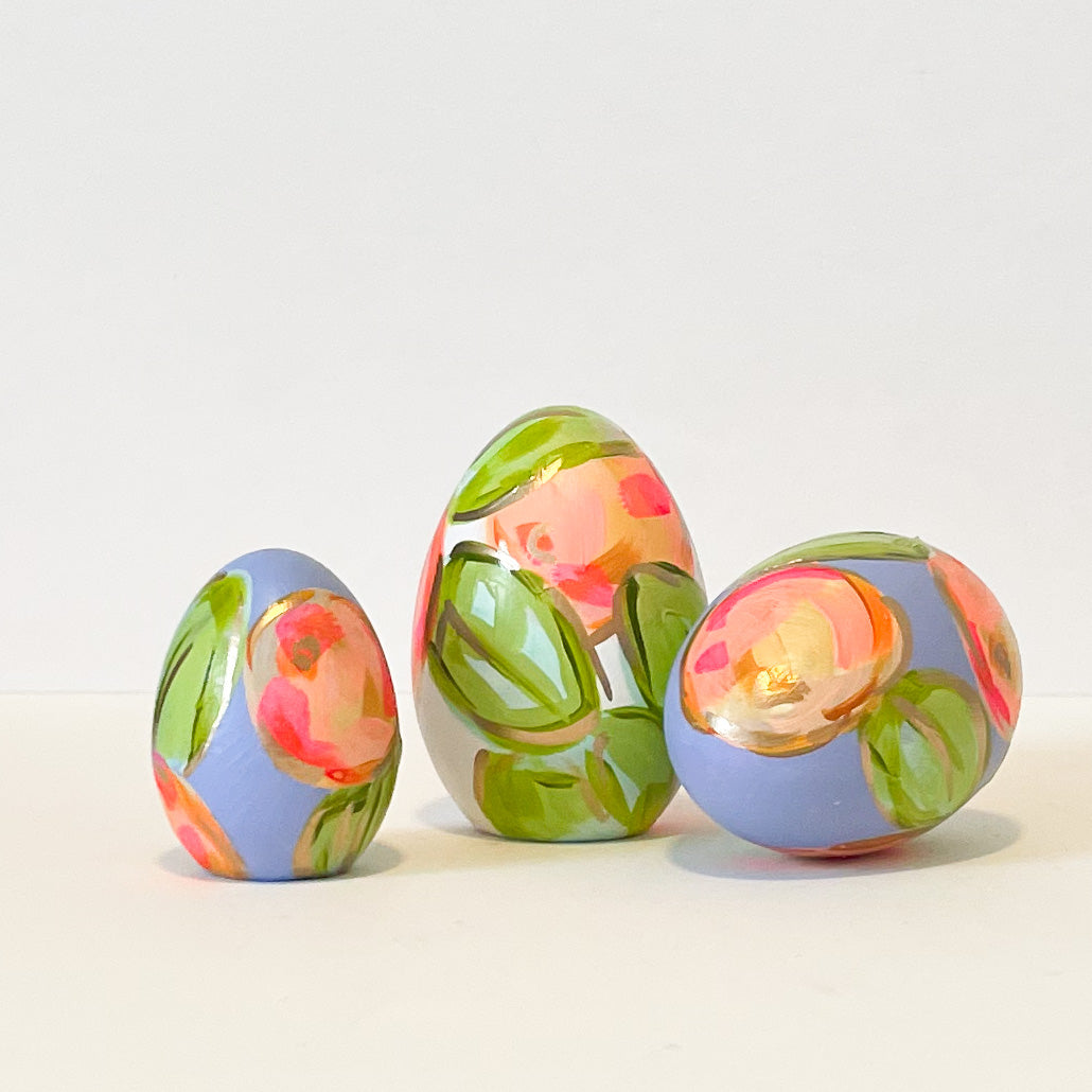Violet and Oranges Egg|Jessica Reynolds Art