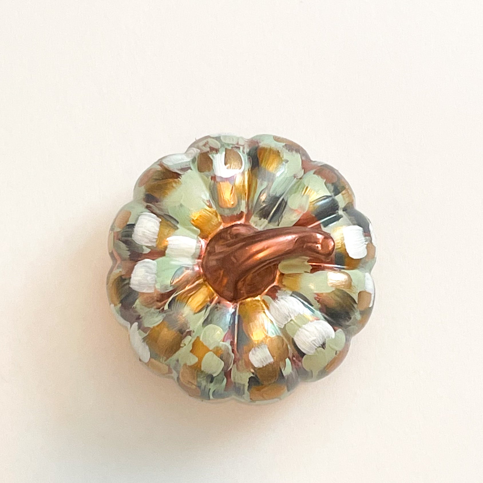 Copper Abstract Pumpkin|Jessica Reynolds Art