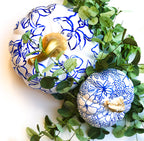 Large Blue Magnolia Pumpkin|Jessica Reynolds Art
