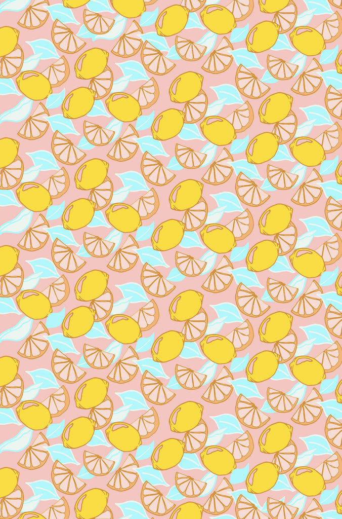 TumWrapping paper hand designed by Jessica Reynolds art. Featuring lemons.